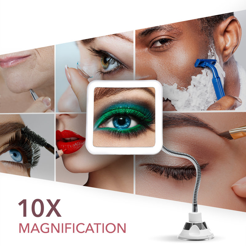 Fancii Modern Lighted Magnifying Makeup Mirror & Reviews Wayfair